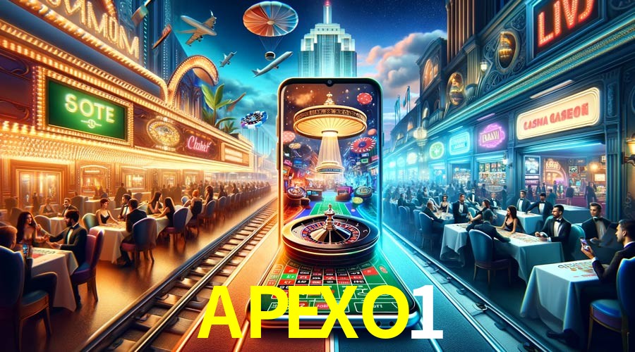 Página principal de APEXO1 Casino con juegos en vivo y tragamonedas para México